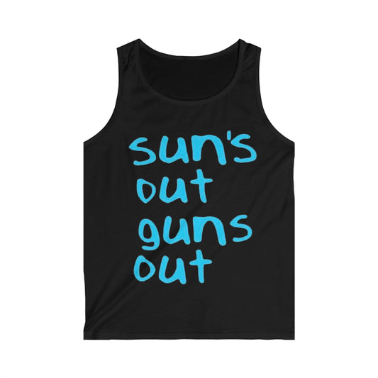 Sun's Out Guns Out Tank Top — Funny Muscular Goose Summer Shirt