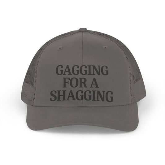 Trucker Hat — "Gagging For A Shagging" Retro Mesh Cap