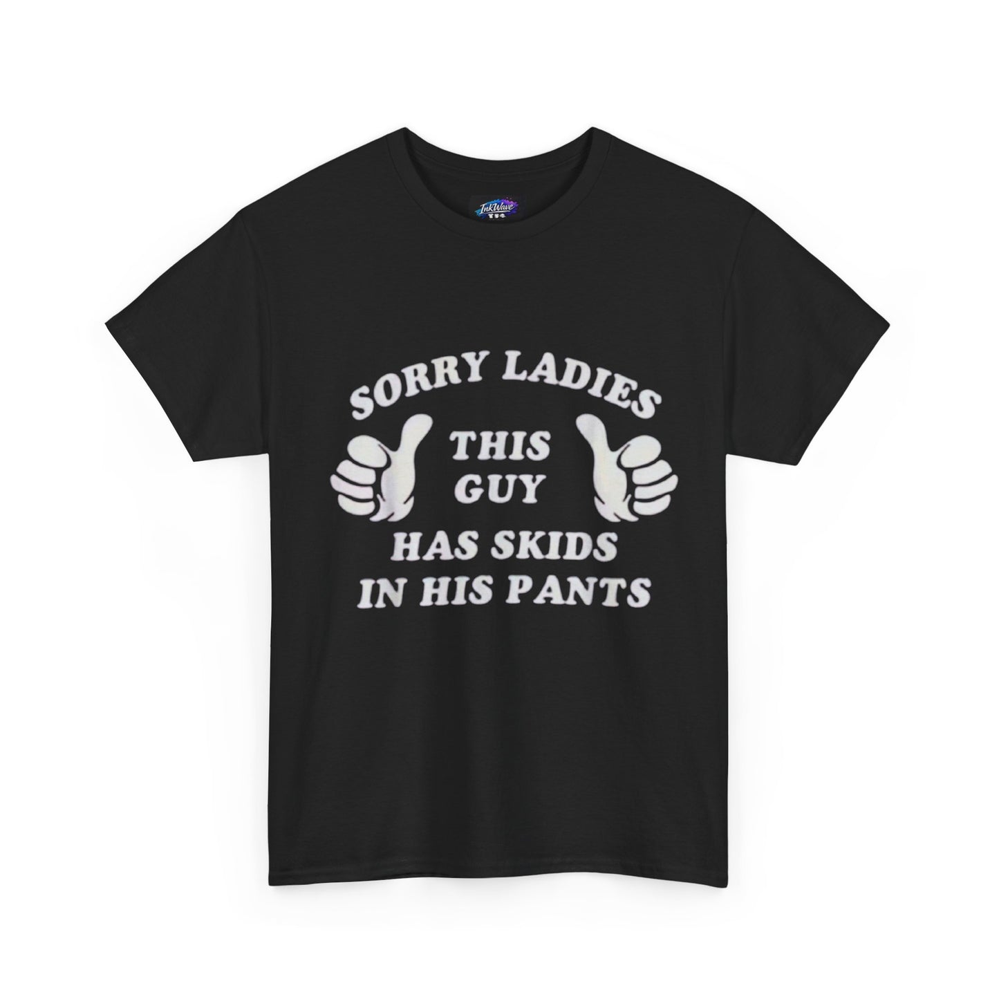 Funny Dad T-Shirt "This Guy Has Skids In His Pants" – Novelty Father's Day Tee