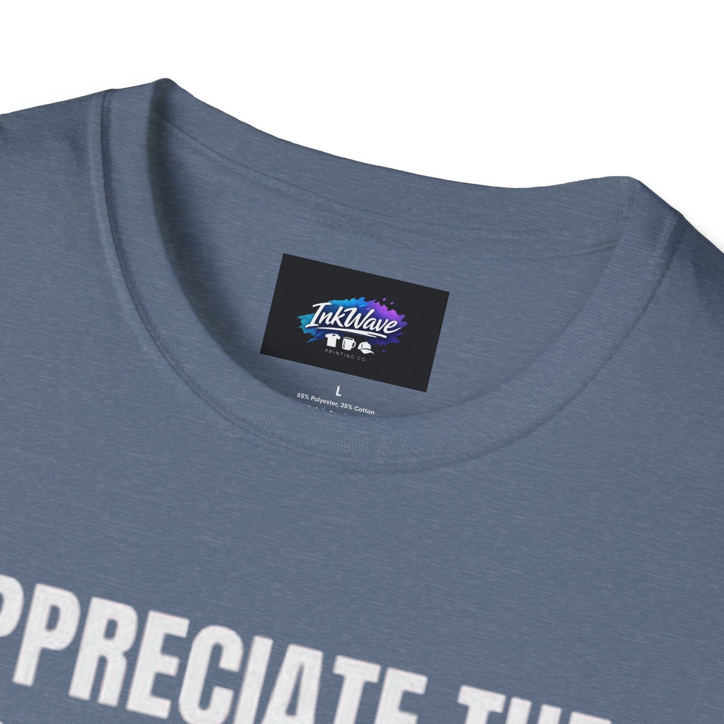 Appreciate the Little Things T‑Shirt — Casual Inspirational Tee with Down Arrow