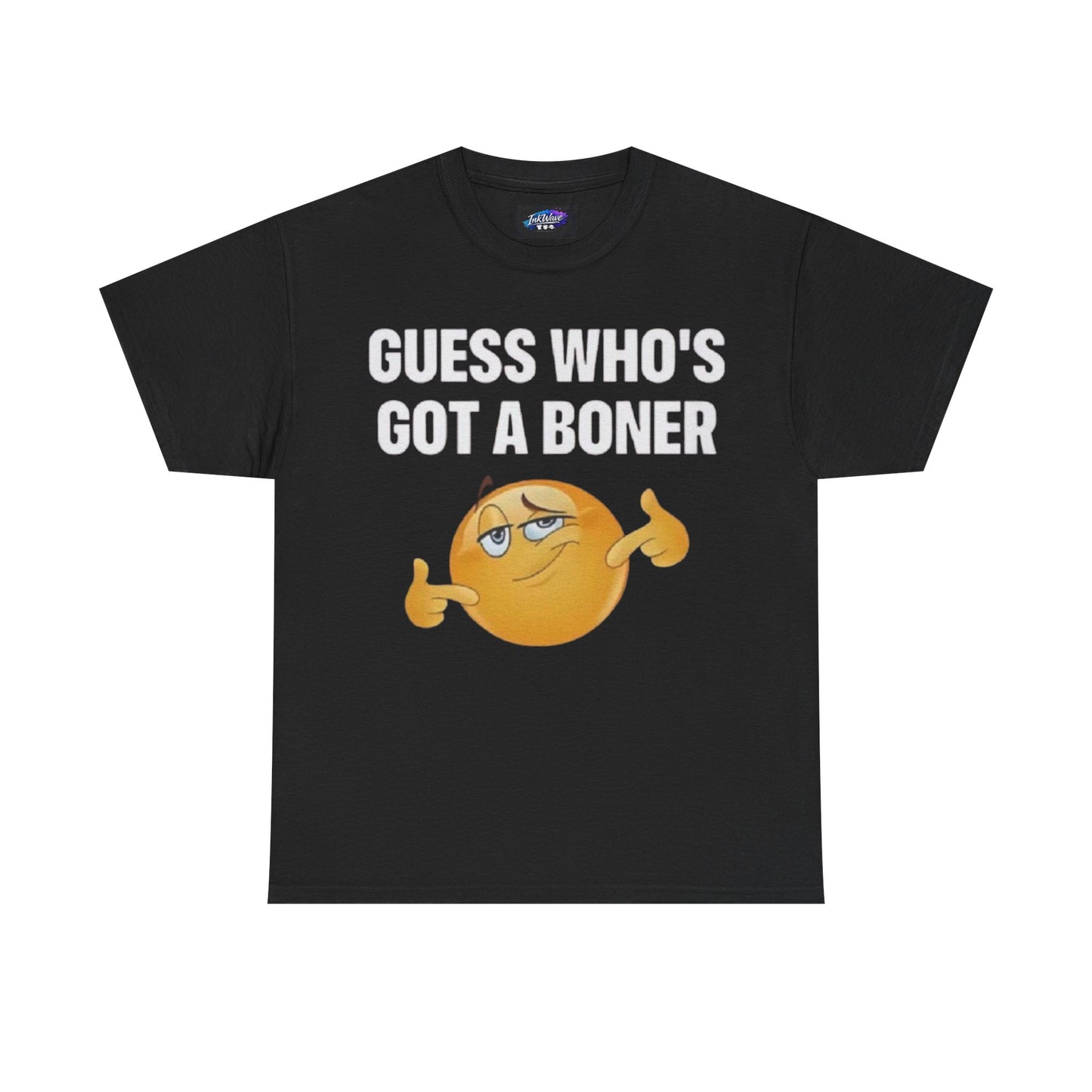 Graphic Tee - "Guess Who's Got a Boner" Emoji Humor T-Shirt