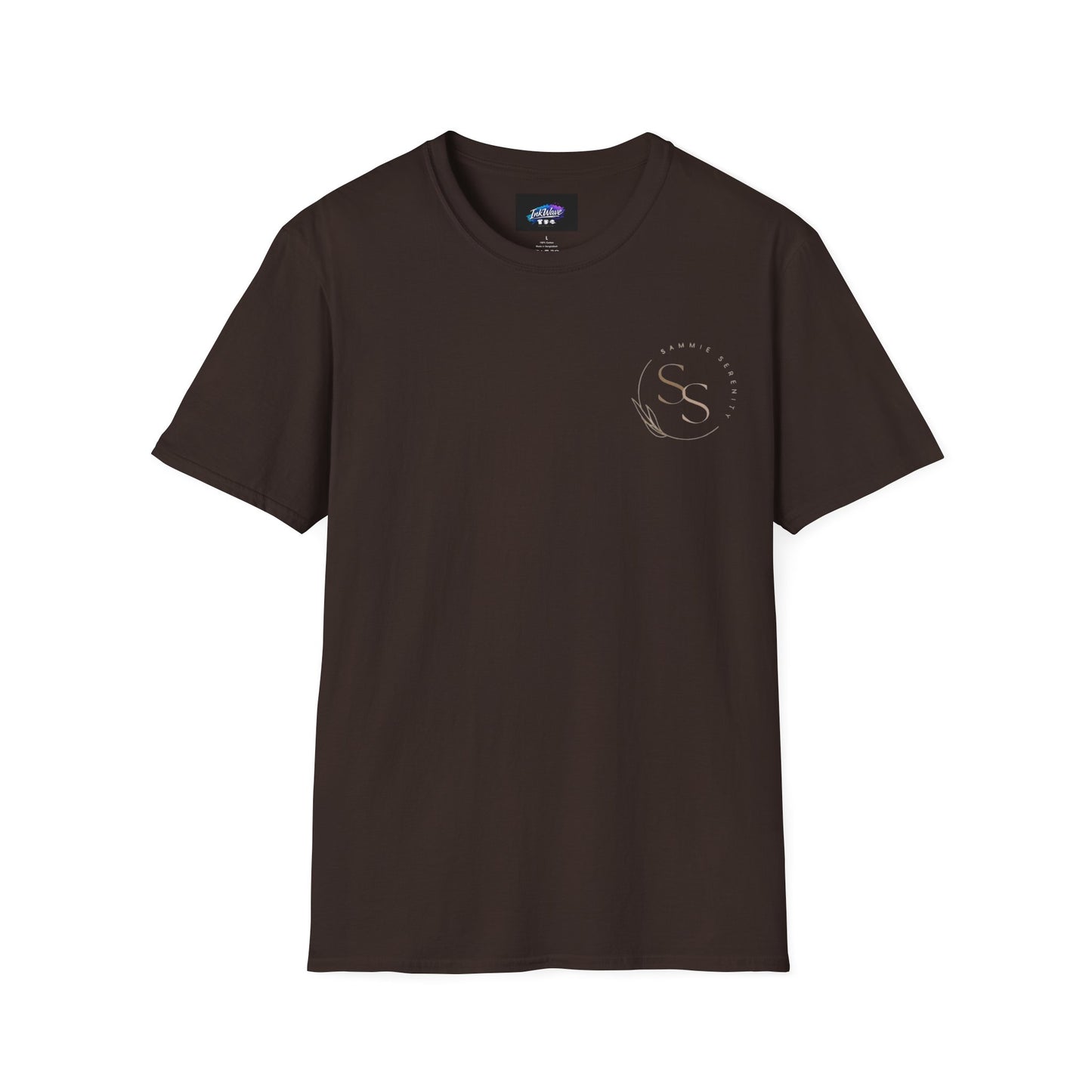 QR Code Gift Tee — "Scan here for 10 to spend on whatnot at sammieserenity"