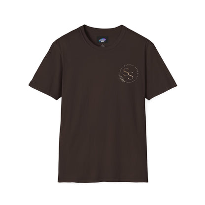 QR Code Gift Tee — "Scan here for 10 to spend on whatnot at sammieserenity"