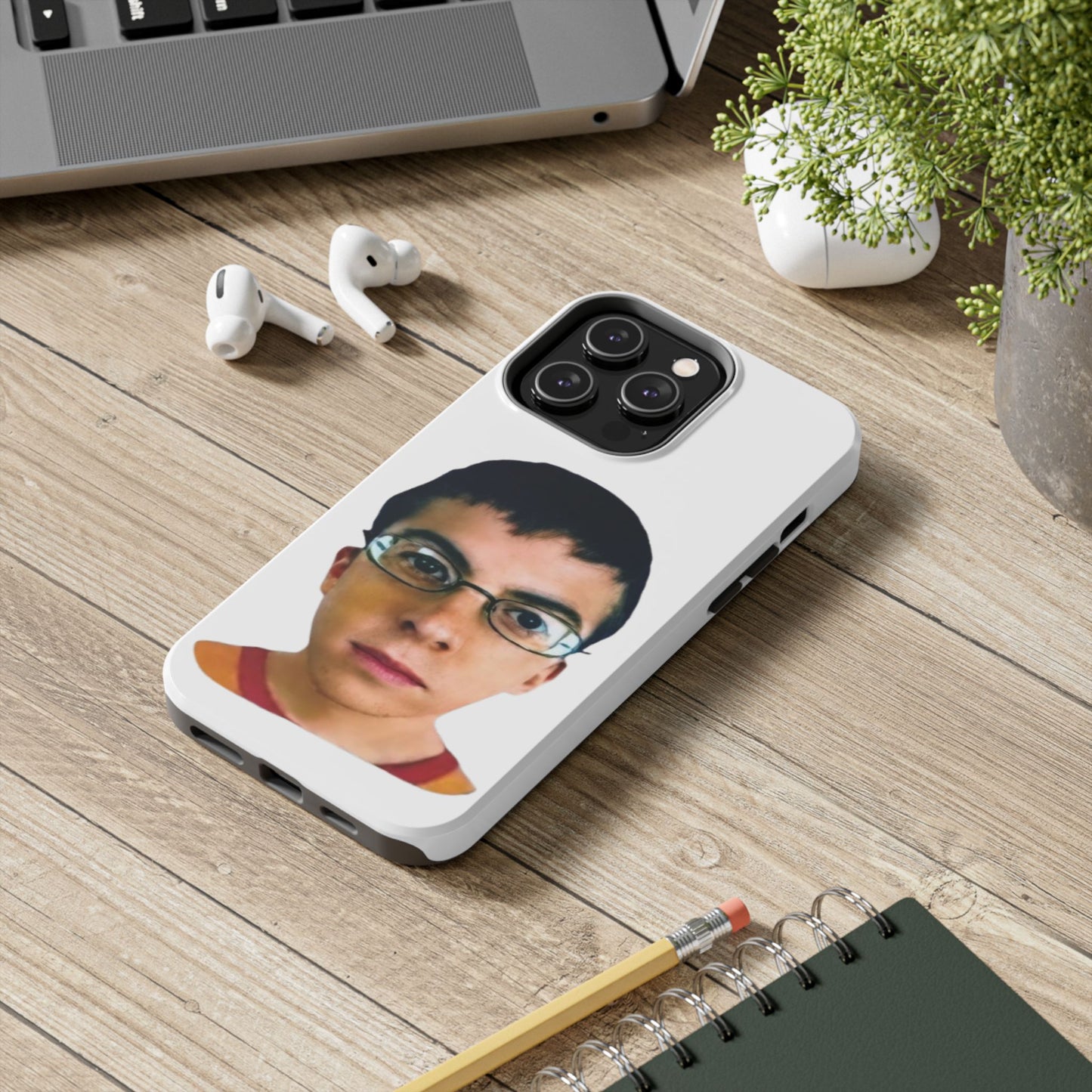 A boy image on phone case meme— Funny Cute Meme Protective Case