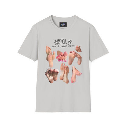 MILF Feet Graphic T-Shirt — Man I Love Feet Novelty Tee