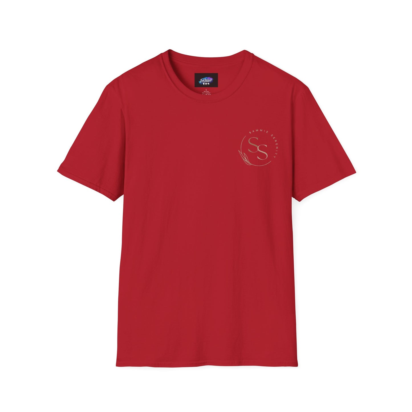 QR Code Gift Tee — "Scan here for 10 to spend on whatnot at sammieserenity"