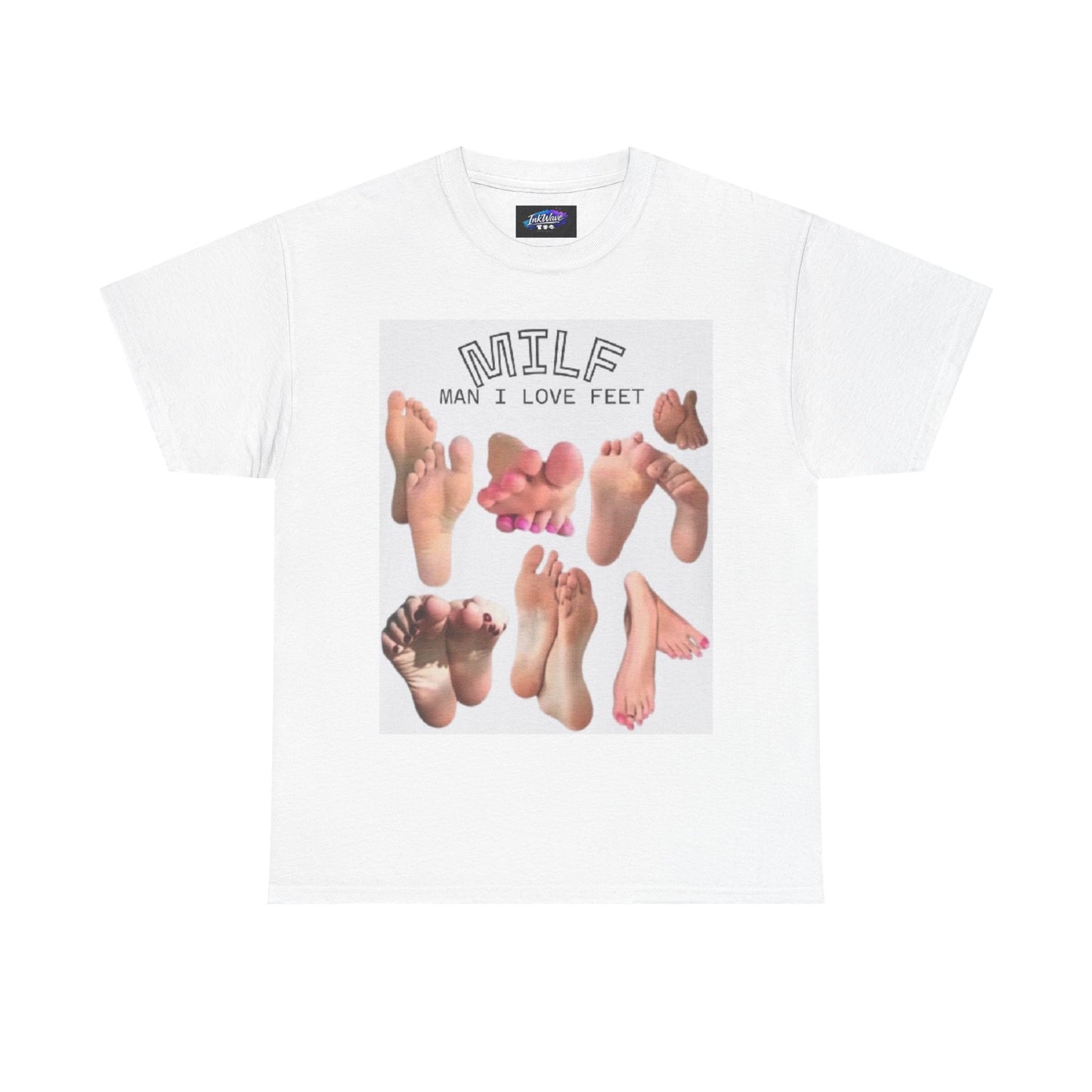 MILF 'Man I Love Feet' Graphic Tee – Foot Fetish Novelty Shirt