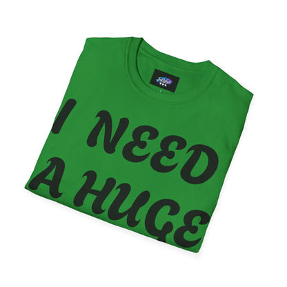 Graphic T-Shirt "I Need a Huge Cocktail" — Funny Bar & Party Tee