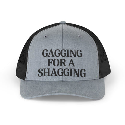 Trucker Hat — "Gagging For A Shagging" Retro Mesh Cap