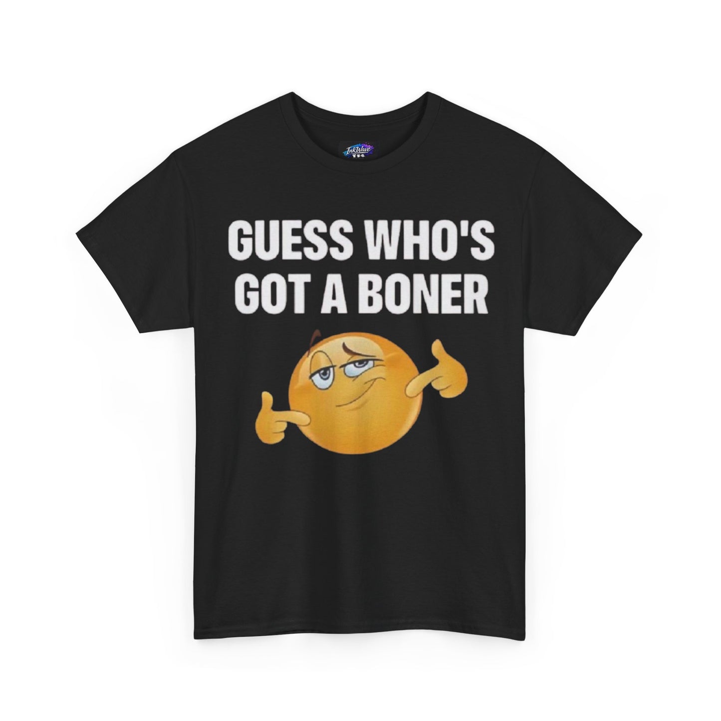 Graphic Tee - "Guess Who's Got a Boner" Emoji Humor T-Shirt