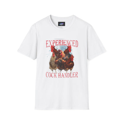 Unisex Softstyle T-Shirt "Experienced cock handler"