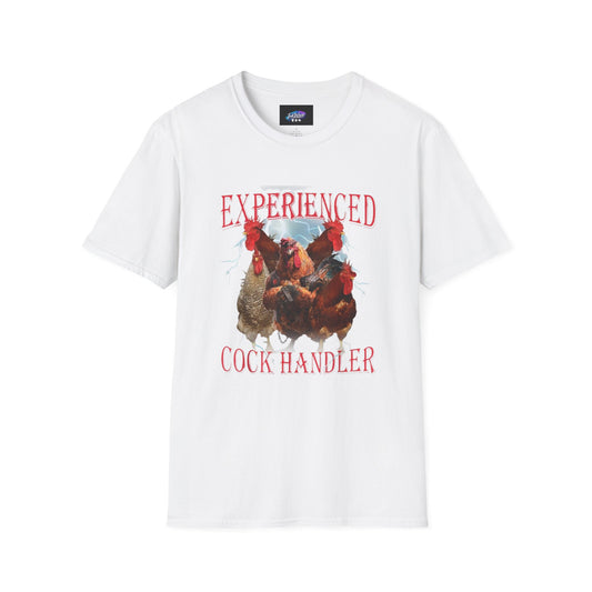 Unisex Softstyle T-Shirt "Experienced cock handler"