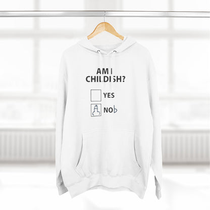 Childish? Funny Graphic Hoodie — Quirky Hand-Drawn funny Design