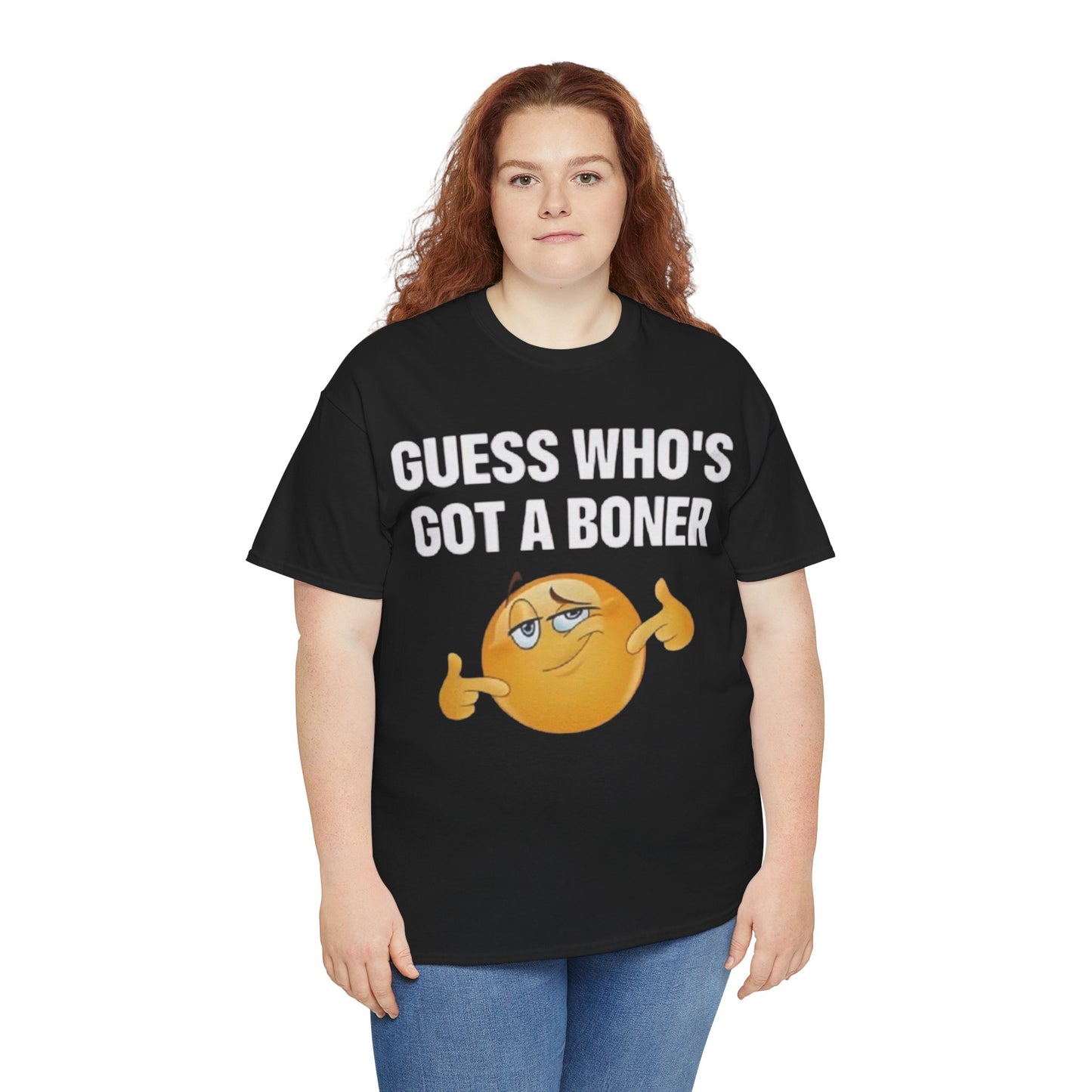 Graphic Tee - "Guess Who's Got a Boner" Emoji Humor T-Shirt