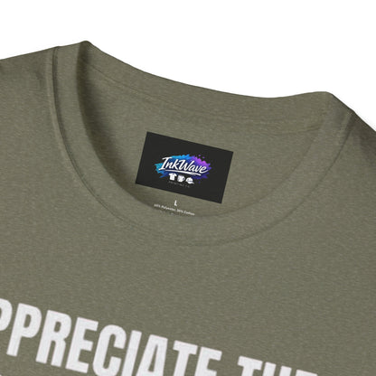 Appreciate the Little Things T‑Shirt — Casual Inspirational Tee with Down Arrow