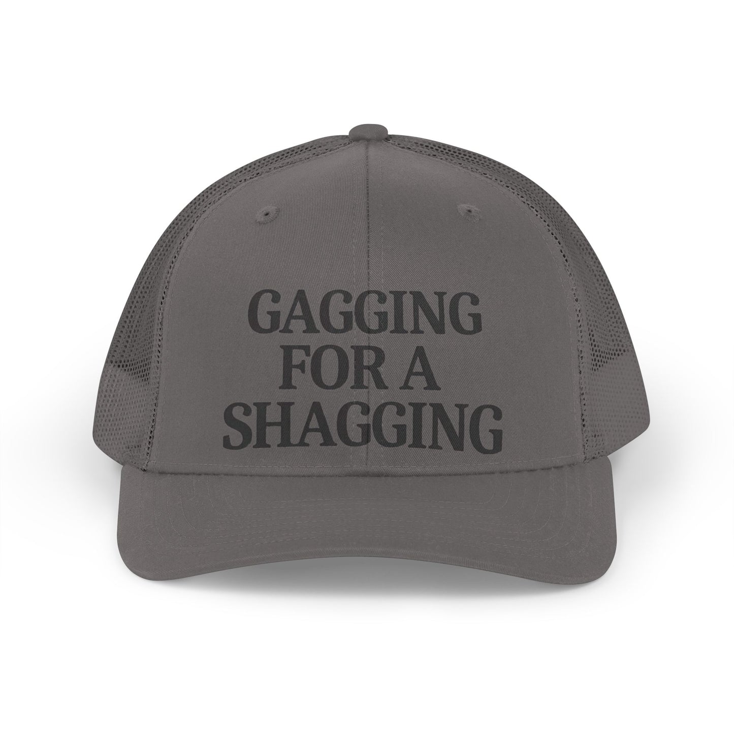 Trucker Hat — "Gagging For A Shagging" Retro Mesh Cap