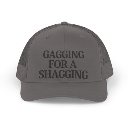 Trucker Hat — "Gagging For A Shagging" Retro Mesh Cap