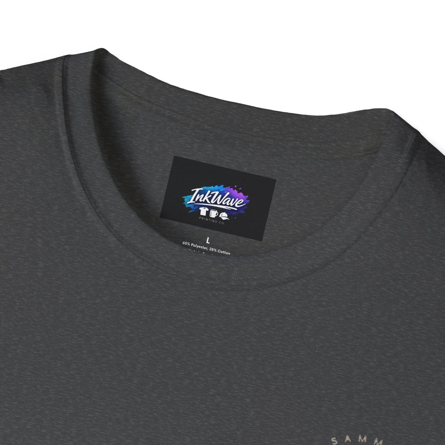QR Code Gift Tee — "Scan here for 10 to spend on whatnot at sammieserenity"