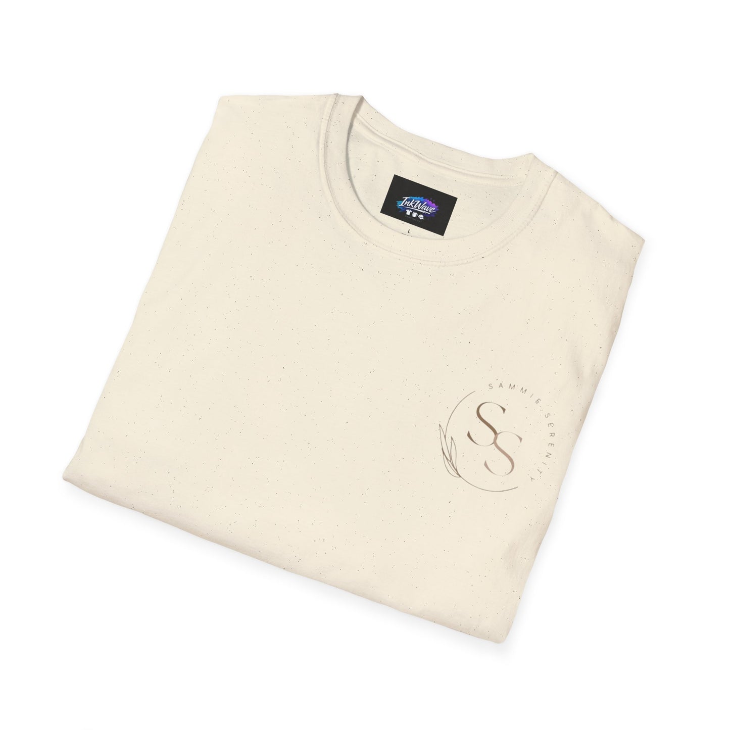 QR Code Gift Tee — "Scan here for 10 to spend on whatnot at sammieserenity"