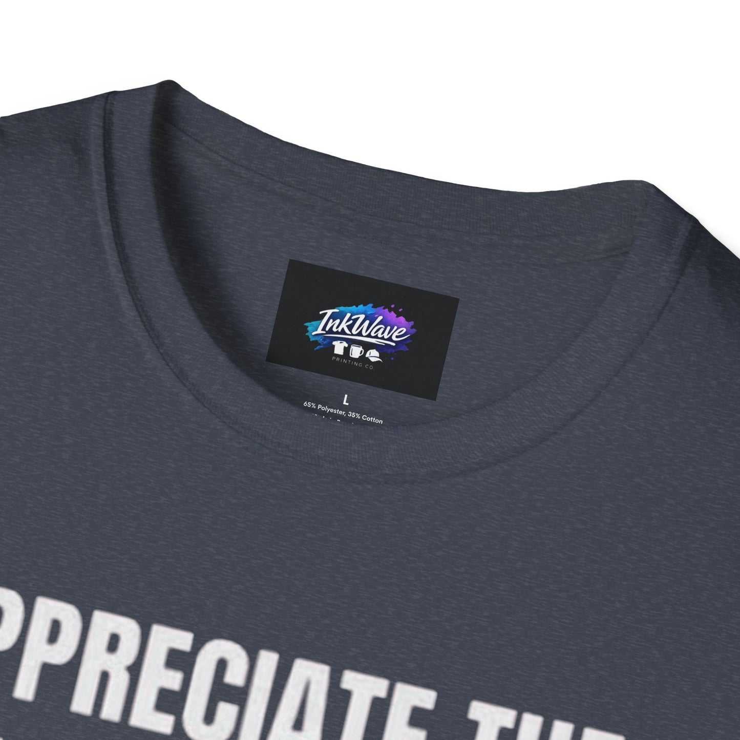 Appreciate the Little Things T‑Shirt — Casual Inspirational Tee with Down Arrow