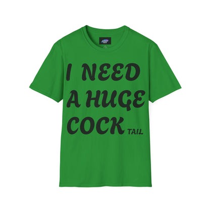 Graphic T-Shirt "I Need a Huge Cocktail" — Funny Bar & Party Tee