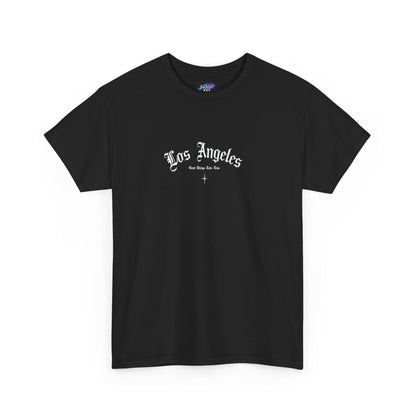 Los Angeles Gothic Tee — LA Script Chest & Back Graphic T-Shirt