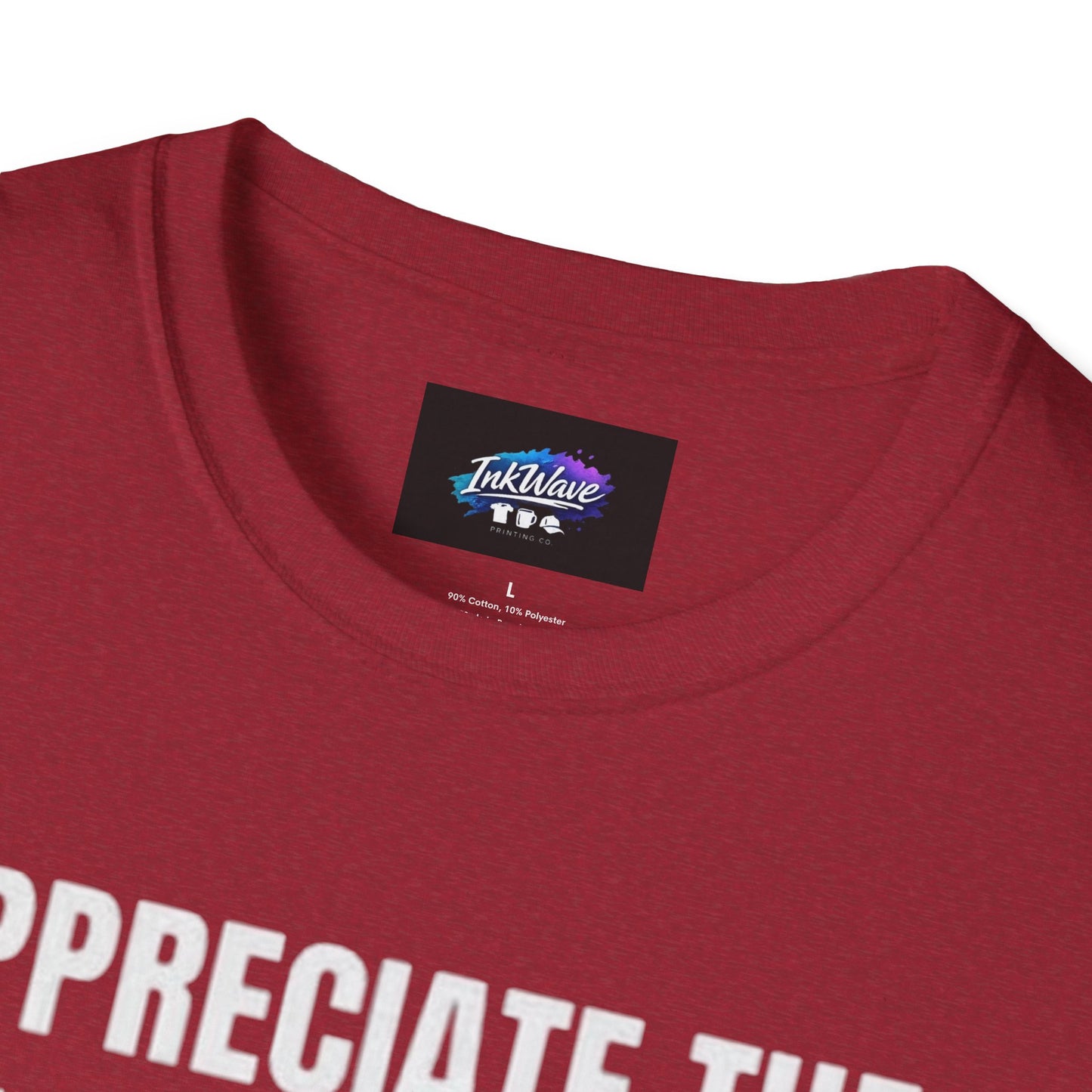 Appreciate the Little Things T‑Shirt — Casual Inspirational Tee with Down Arrow