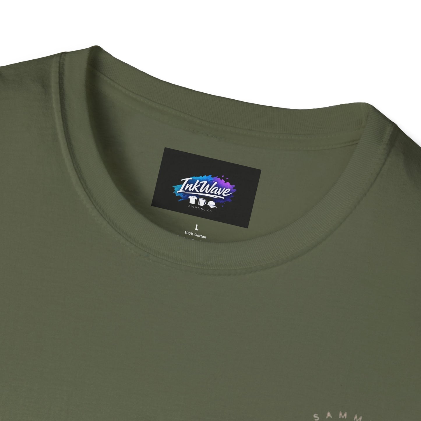 QR Code Gift Tee — "Scan here for 10 to spend on whatnot at sammieserenity"