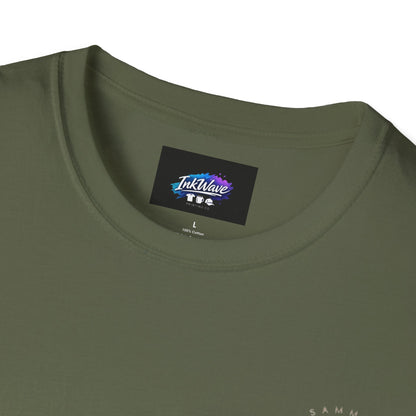 QR Code Gift Tee — "Scan here for 10 to spend on whatnot at sammieserenity"