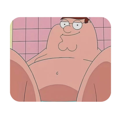 Peter Griffin Bath Meme Mouse Pad — Funny Family Guy Rectangle Desk Pad