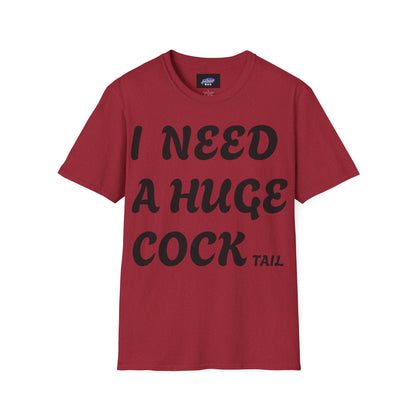 Graphic T-Shirt "I Need a Huge Cocktail" — Funny Bar & Party Tee