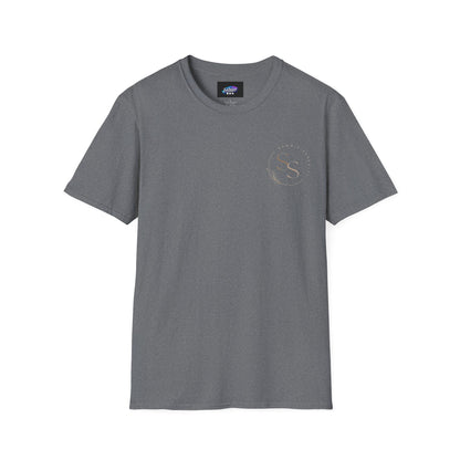 QR Code Gift Tee — "Scan here for 10 to spend on whatnot at sammieserenity"