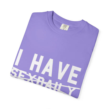 T-Shirt — Faded Front Text Crewneck (I HAVE... design)