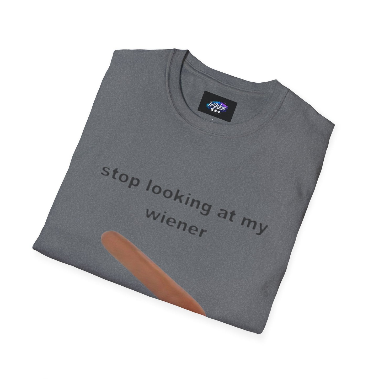 Funny 'Stop Looking at My Wiener' T-Shirt — Hot Dog Graphic Tee