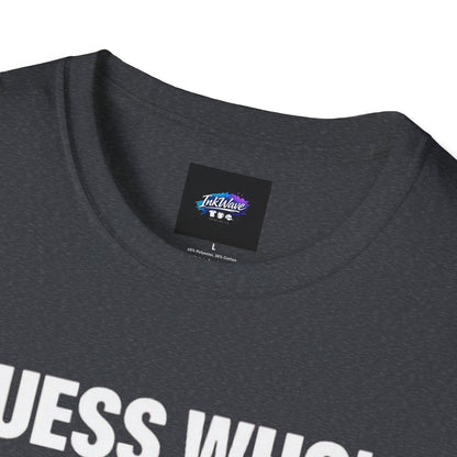 Funny Graphic T-Shirt — "Guess Who's Got a Boner" Emoji Tee