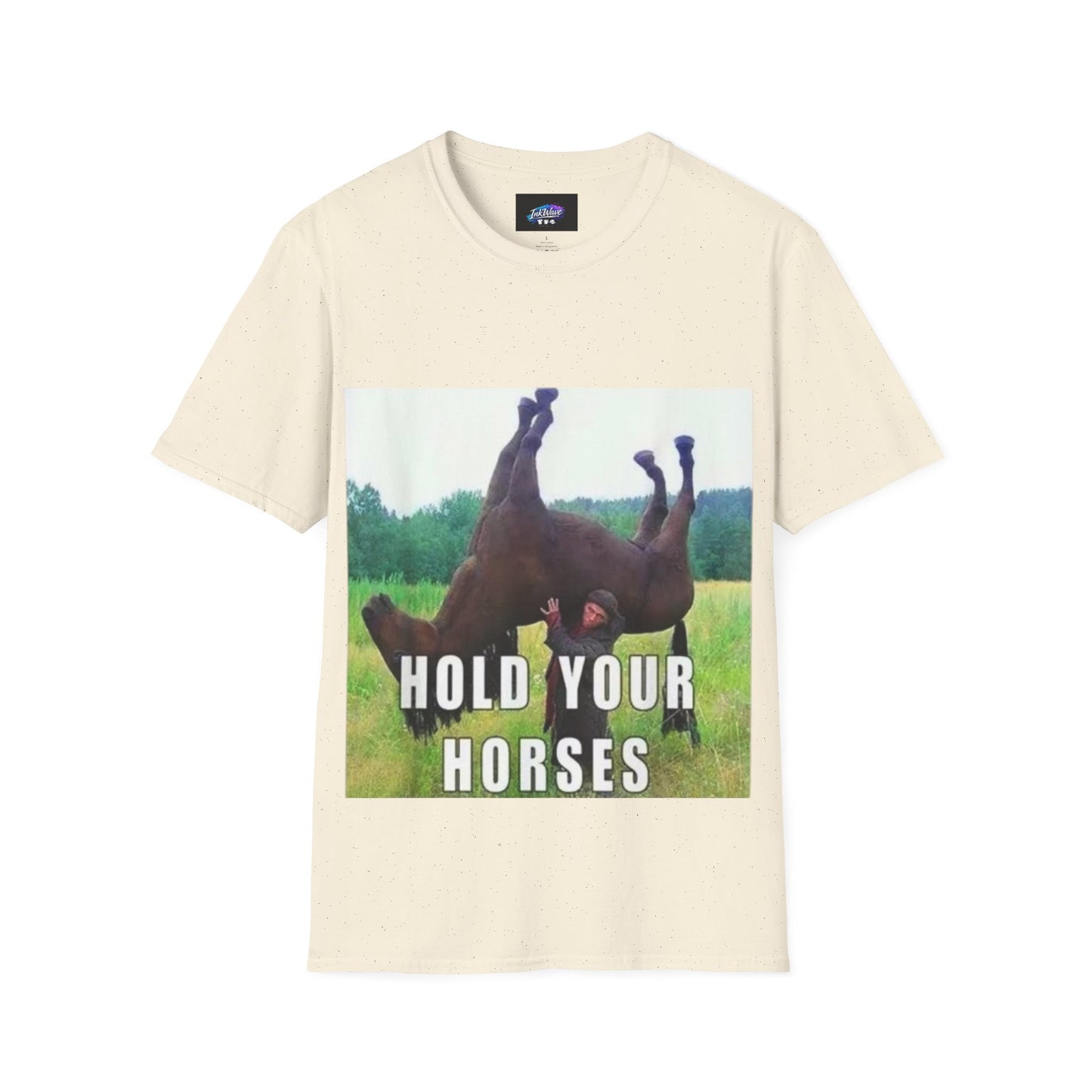 Hold Your Horses T-Shirt – Funny Rolling Horse Graphic Tee