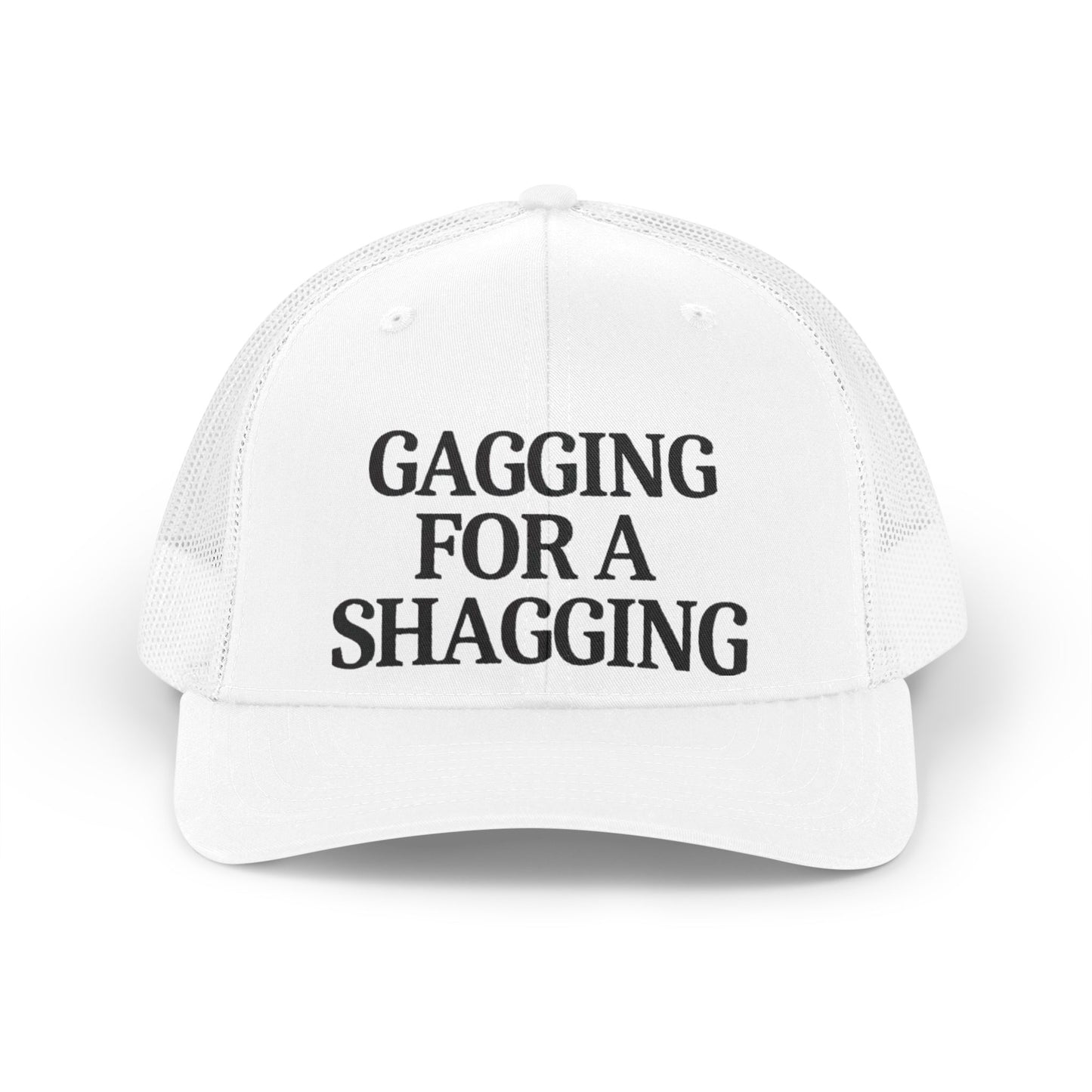 Trucker Hat — "Gagging For A Shagging" Retro Mesh Cap