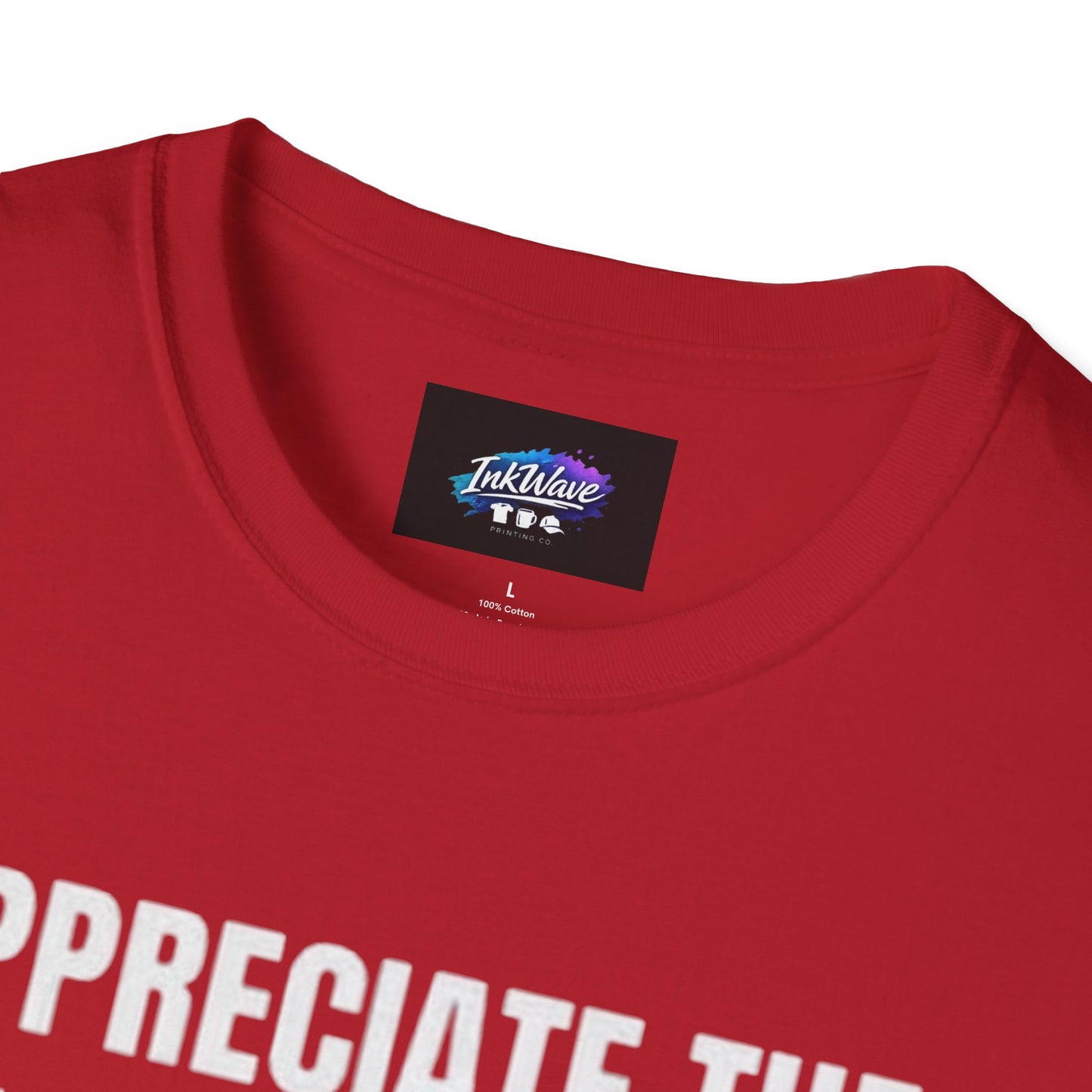 Appreciate the Little Things T‑Shirt — Casual Inspirational Tee with Down Arrow