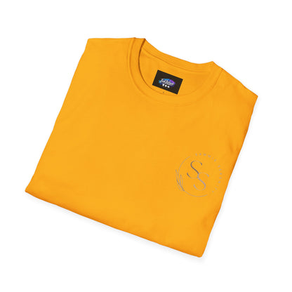 QR Code Gift Tee — "Scan here for 10 to spend on whatnot at sammieserenity"