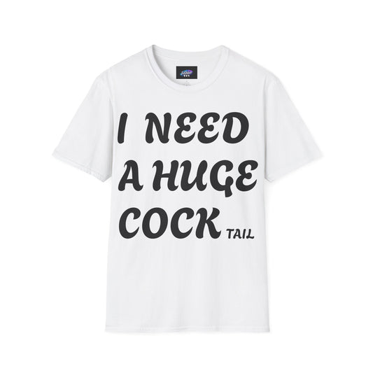 Graphic T-Shirt "I Need a Huge Cocktail" — Funny Bar & Party Tee