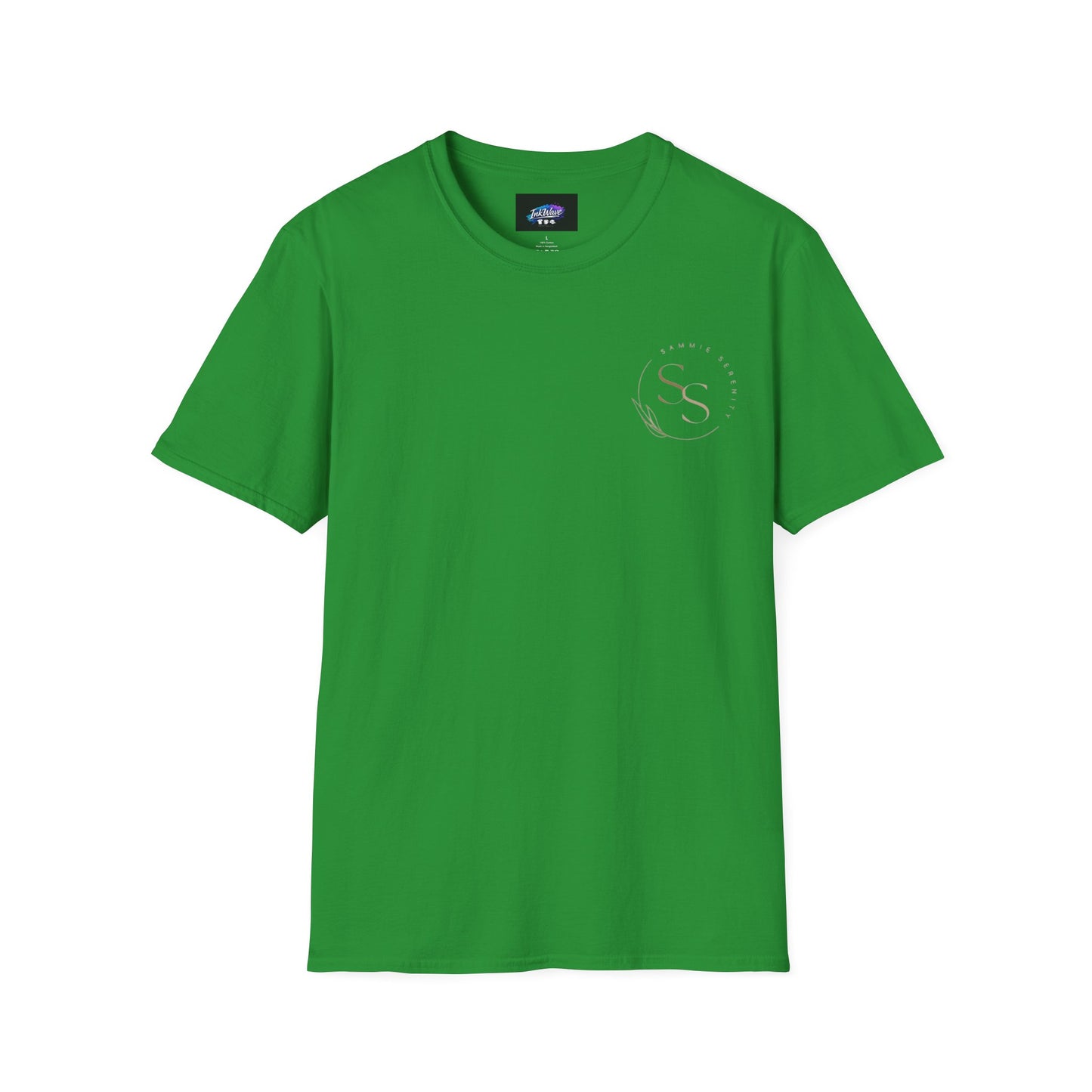 QR Code Gift Tee — "Scan here for 10 to spend on whatnot at sammieserenity"