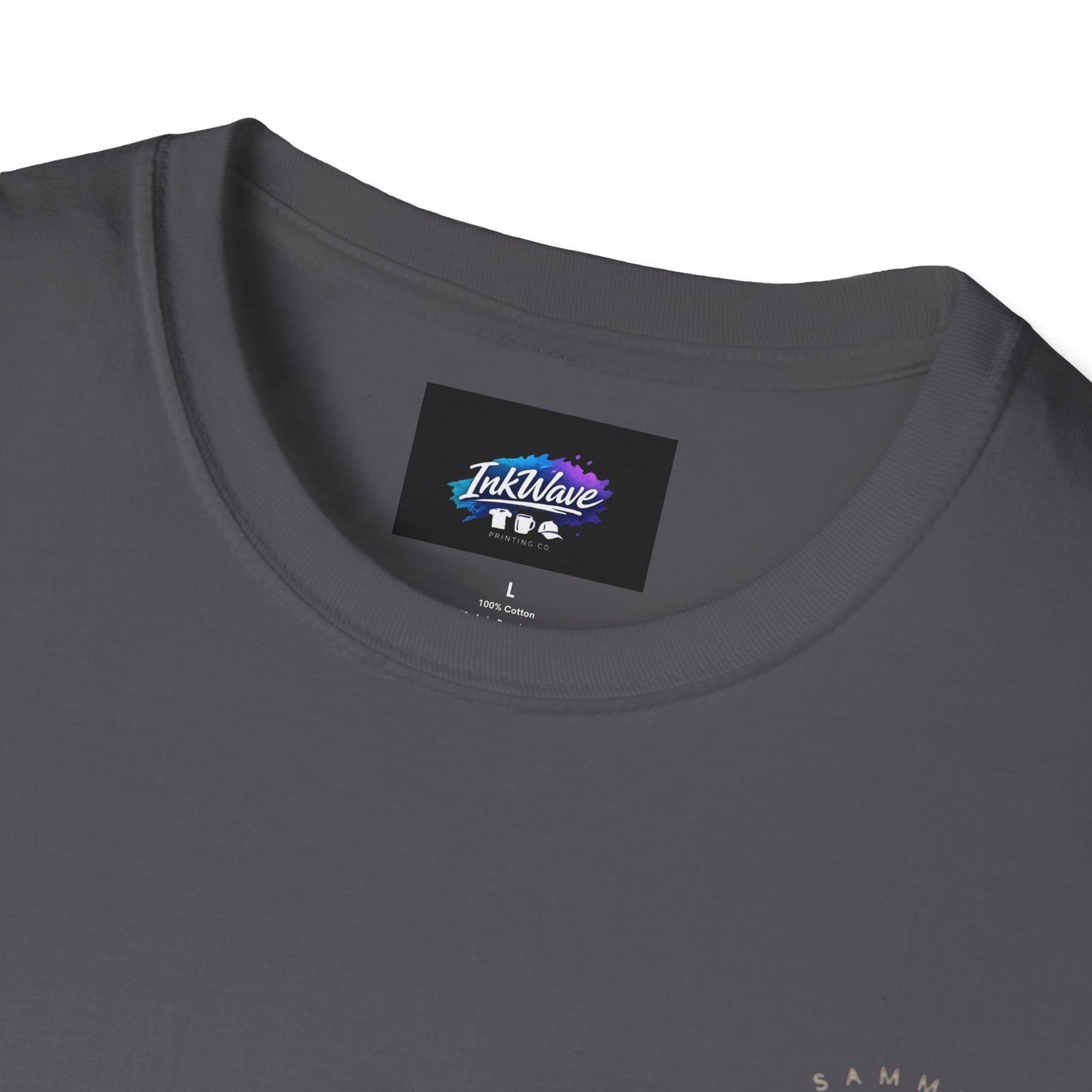 QR Code Gift Tee — "Scan here for 10 to spend on whatnot at sammieserenity"