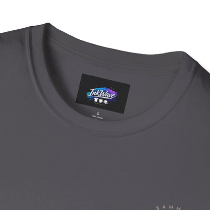QR Code Gift Tee — "Scan here for 10 to spend on whatnot at sammieserenity"