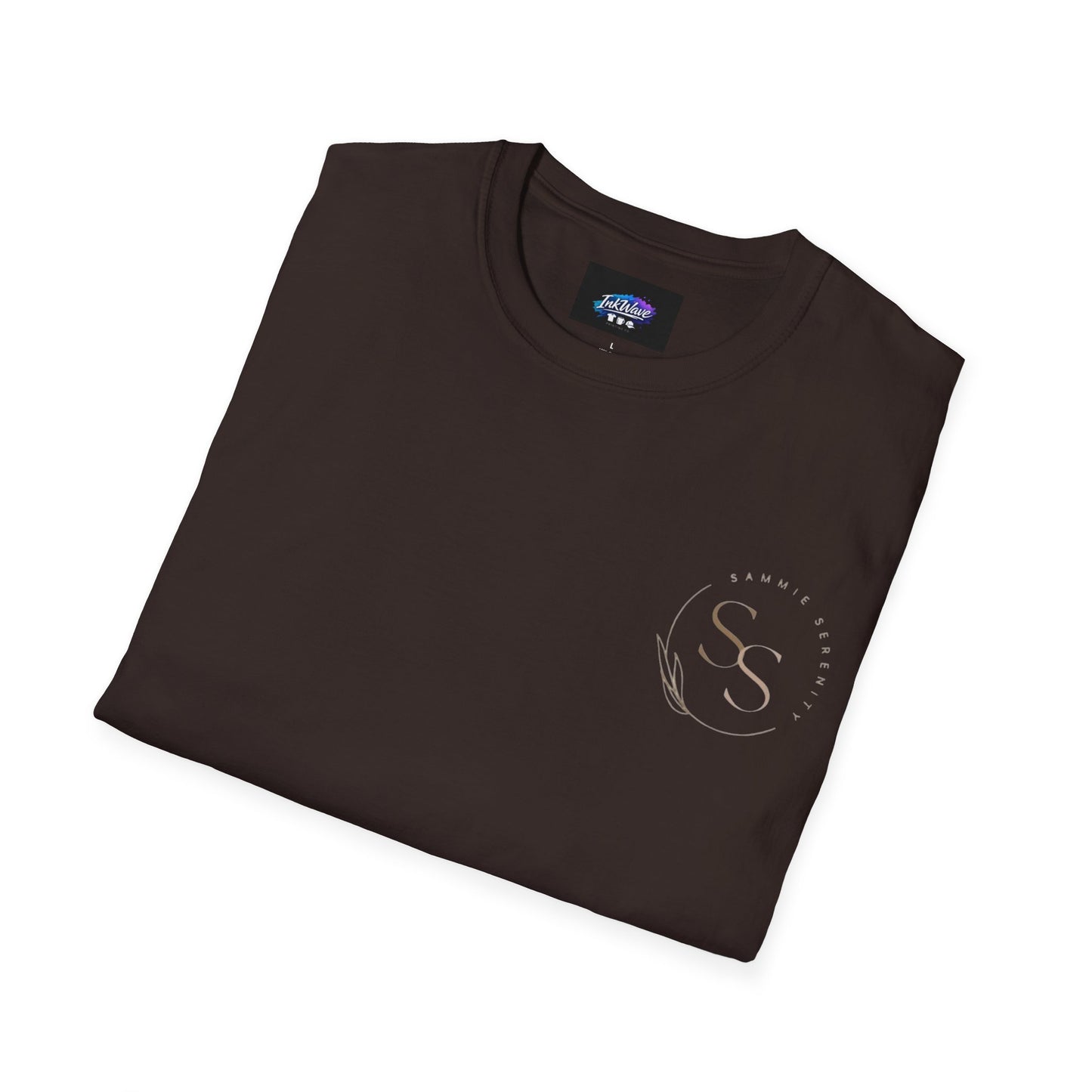 QR Code Gift Tee — "Scan here for 10 to spend on whatnot at sammieserenity"