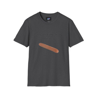 Funny 'Stop Looking at My Wiener' T-Shirt — Hot Dog Graphic Tee
