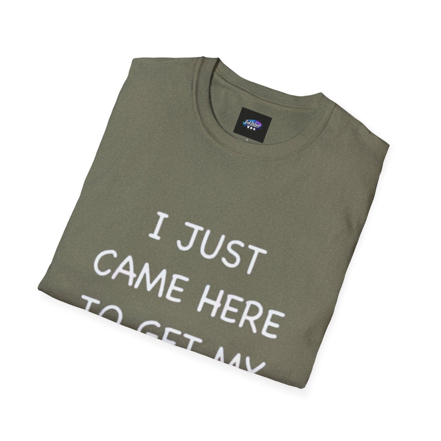 Provocative Graphic T-Shirt — "I Just Came Here to Get My Dick Sucked"