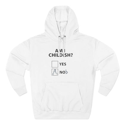 Childish? Funny Graphic Hoodie — Quirky Hand-Drawn funny Design
