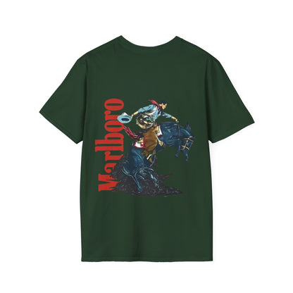 Marlboro Western Rodeo T-Shirt — Cowboy Bucking Horse Graphic