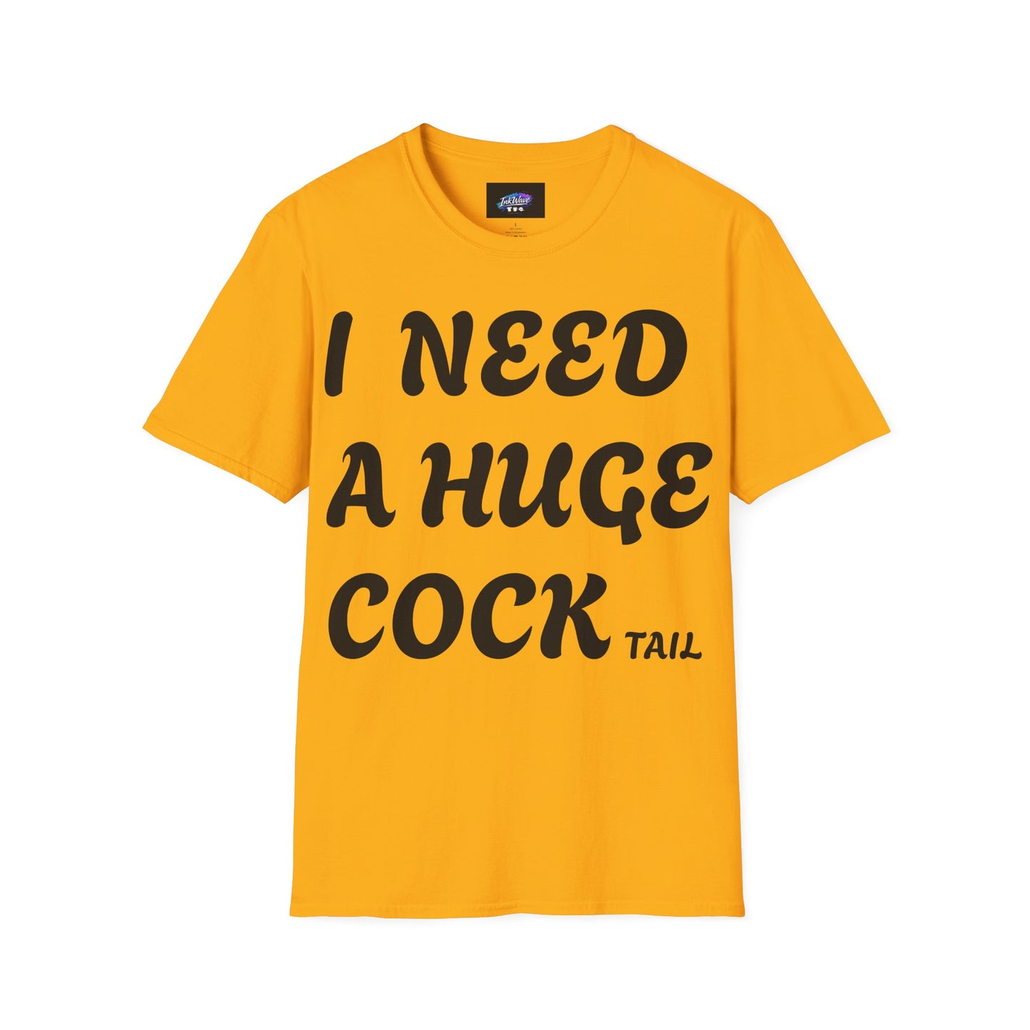 Graphic T-Shirt "I Need a Huge Cocktail" — Funny Bar & Party Tee