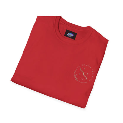 QR Code Gift Tee — "Scan here for 10 to spend on whatnot at sammieserenity"